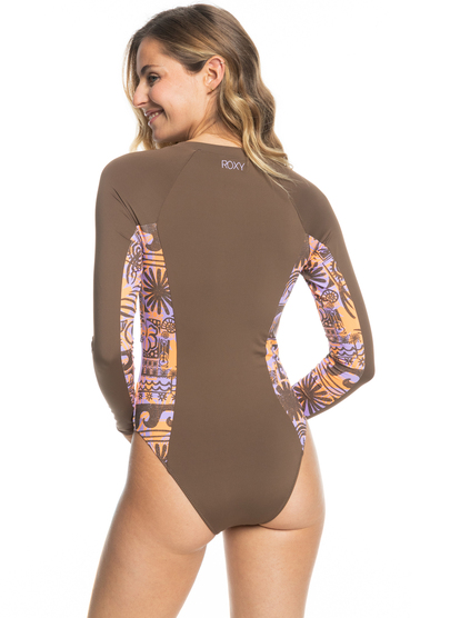 Splice It Up - Long Sleeve One-Piece Swimsuit  for Women  ERJWR03679