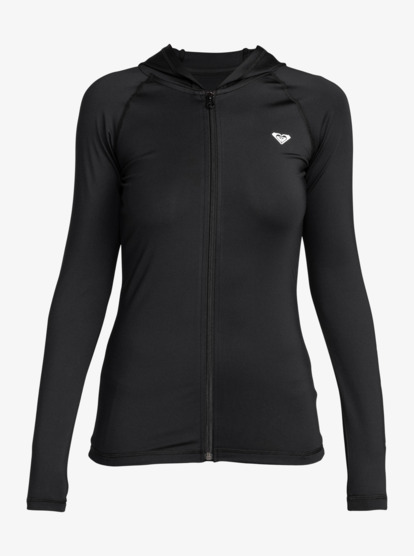 roxy, New Essentials - Langärmliger Rashguard mit Reißverschluss und Kapuze für Frauen, ANTHRACITE (kvj0) NEW ESSENTIALS HOODIE ZIPPED  ERJWR03697