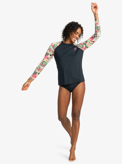 Printed - Long Sleeve Zipped Rash Vest for Women  ERJWR03757