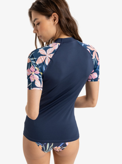 Sea Bloom In Full Moon - Short Sleeves UPF 50 Surf T-Shirt for Women  ERJWR03823