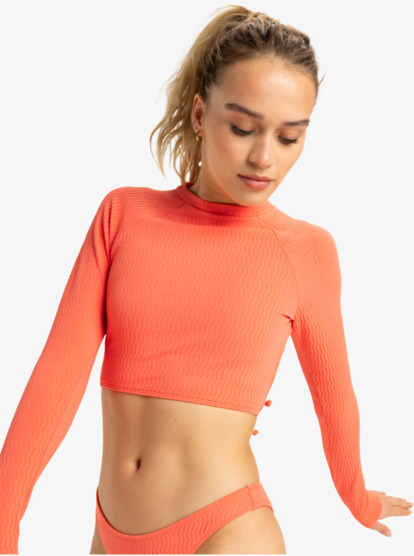 Lagos - Long Sleeves Crop Surf Top for Women  ERJWR03835