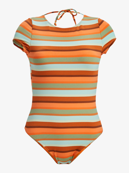roxy, Sunset Stripe - One-Piece Swimsuit for Women, ORANGE TIGER (nlm0) Sunset Stripe - One-Piece Swimsuit for Women  ERJWR03857