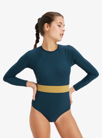 Roxy Active - Long Sleeve Back Zip One-Piece for Women  ERJWR03867