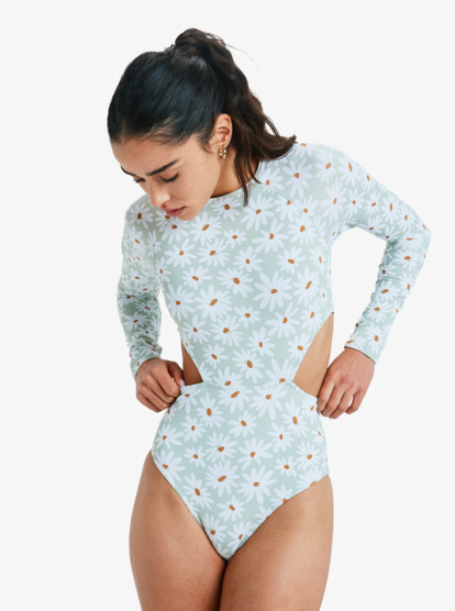 Dream Floral - Long Sleeve One-Piece Swimsuit for Women  ERJWR03888