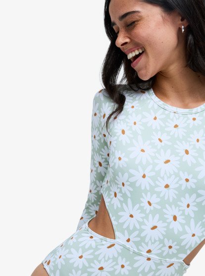 Dream Floral - Long Sleeve One-Piece Swimsuit for Women  ERJWR03888