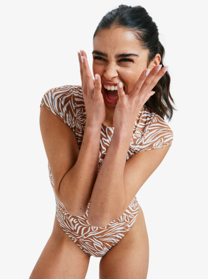 Wild Thang - Short Sleeve One-Piece Swimsuit for Women  ERJWR03891