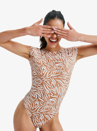Wild Thang - Short Sleeve One-Piece Swimsuit for Women  ERJWR03891