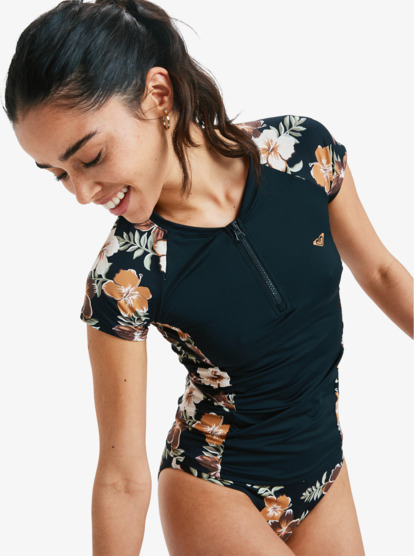 Half Zip Lycra - Short Sleeve Rash vest for Women  ERJWR03892