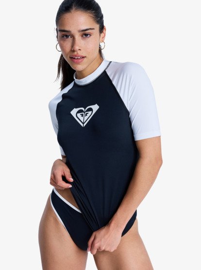 The Retro Essentials - Short Sleeve Rash Vest for Women  ERJWR03896