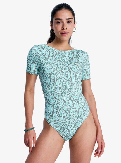 Sun Babe - Short Sleeve One-Piece Swimsuit for Women  ERJWR03901