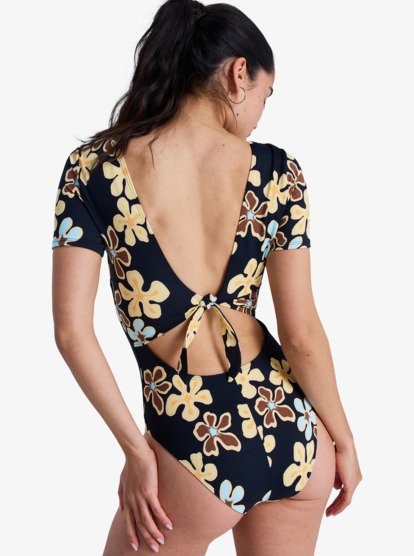 Sun Babe - Short Sleeve One-Piece Swimsuit for Women  ERJWR03901