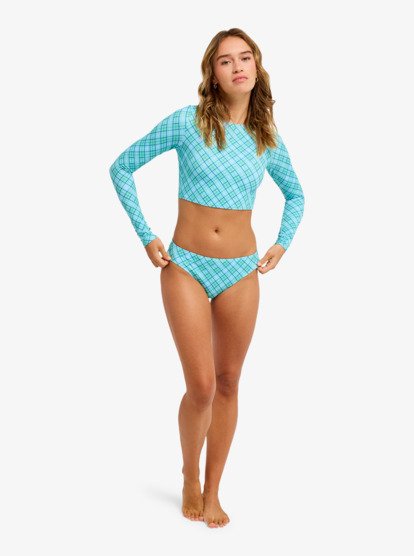 The Beach Babe - Long Sleeve Cropped Rash Vest for Women  ERJWR03902