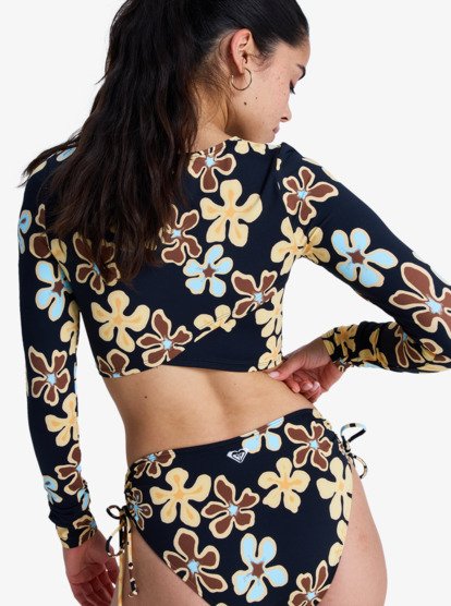 The Beach Babe - Long Sleeve Cropped Rash Vest for Women  ERJWR03902