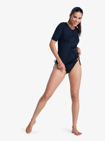 Essentials - Zipped Short Sleeve Rash Vest for Women  ERJWR03907