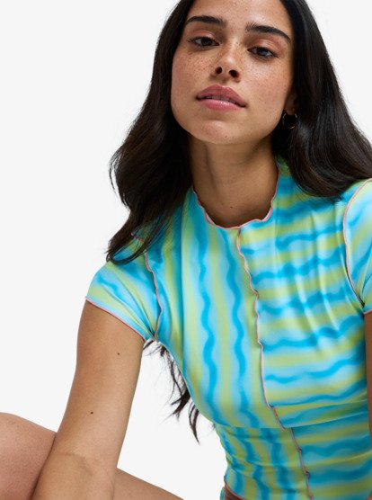 Neon Queen - Cap Sleeve Rash Vest for Women  ERJWR03962