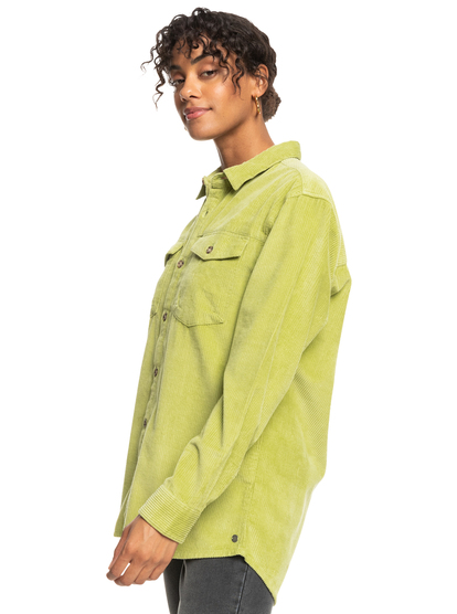 Let It Go - Corduroy Long Sleeve Shirt for Women  ERJWT03591