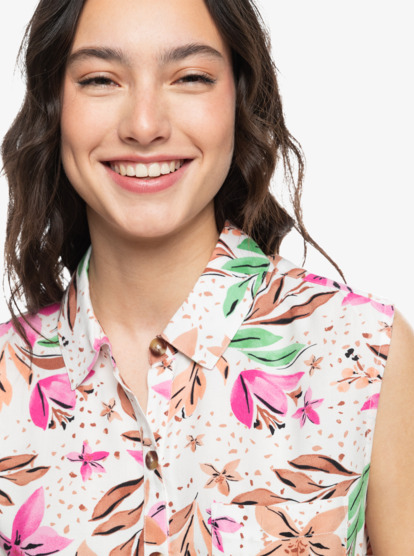 Tropical View - Sleeveless Shirt for Women  ERJWT03619