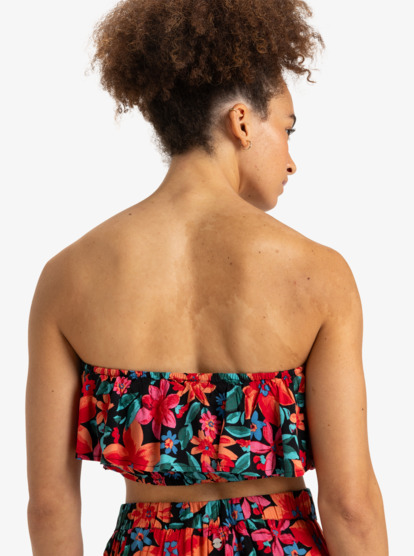 Golden Tropic - Floral Tube Top for Women  ERJWT03629