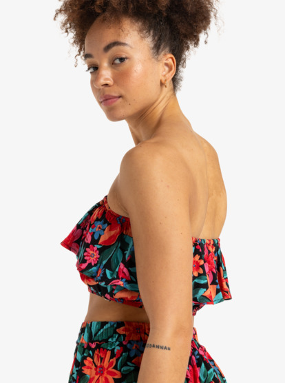 Golden Tropic - Floral Tube Top for Women  ERJWT03629