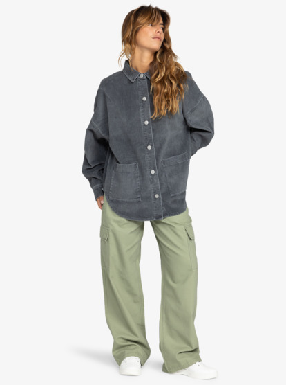 Kick Back - Corduroy Shacket for Women  ERJWT03642