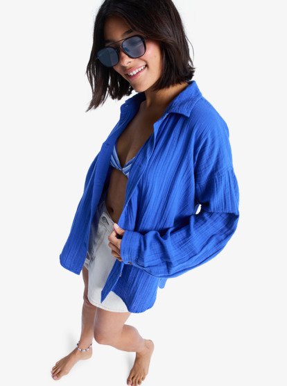 Morning Time - Oversize Long Sleeves Shirt for Women  ERJWT03674