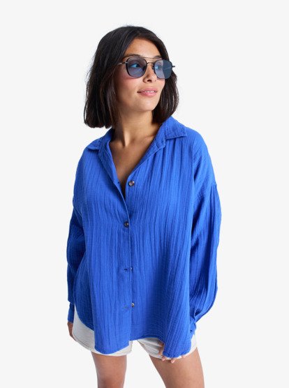 Morning Time - Oversize Long Sleeves Shirt for Women  ERJWT03674