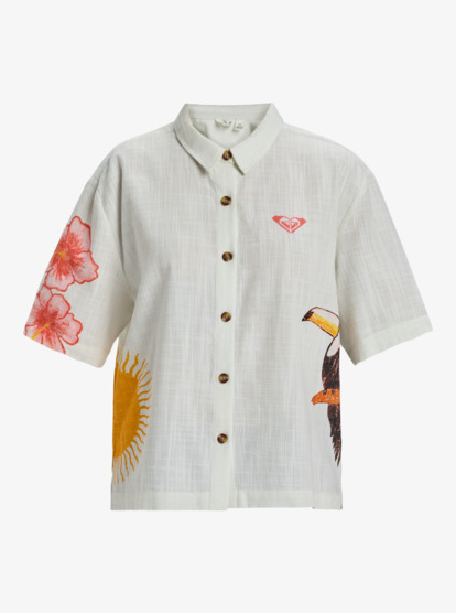roxy, Atlas Another Sun - Short Sleeves Shirt for Women, BRIGHT WHITE (wbb0) Atlas Another Sun - Short Sleeves Shirt for Women  ERJWT03681