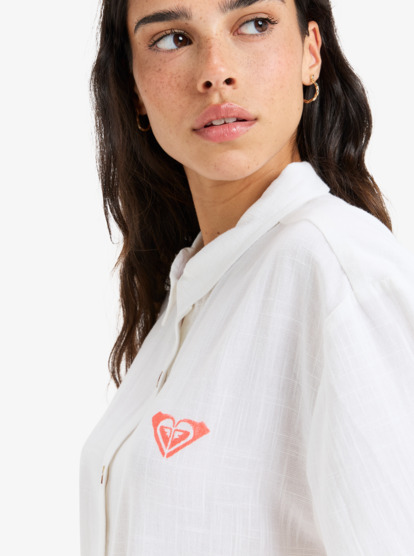roxy, Atlas Another Sun - Short Sleeves Shirt for Women, BRIGHT WHITE (wbb0) Atlas Another Sun - Short Sleeves Shirt for Women  ERJWT03681