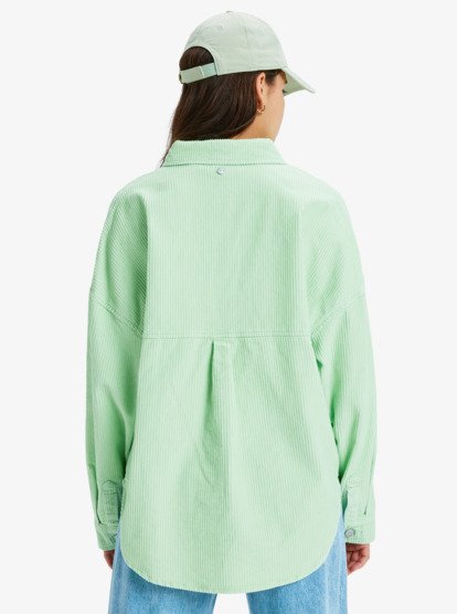 Kick Back Washed - Oversized Corduroy Jacket for Women  ERJWT03697