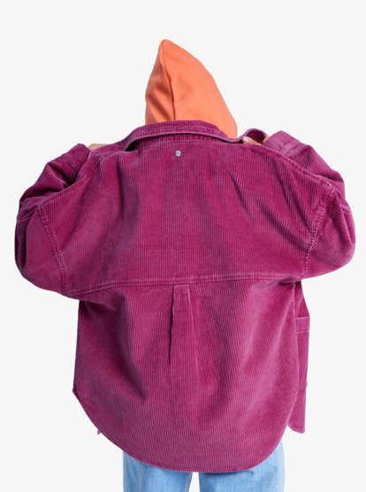 Kick Back Washed - Oversized Corduroy Jacket for Women  ERJWT03697