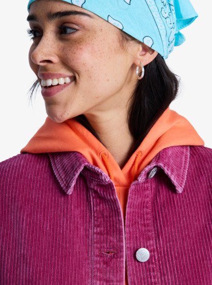 Kick Back Washed - Oversized Corduroy Jacket for Women  ERJWT03697