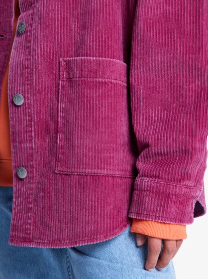 Kick Back Washed - Oversized Corduroy Jacket for Women  ERJWT03697