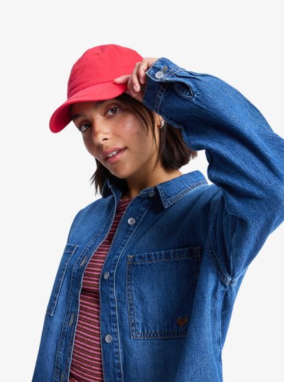 roxy, Another Reflect - Langärmliges Jeanshemd für Frauen, MEDIUM BLUE (bmtw) Another Reflect - Long Sleeve Denim Shirt for Women  ERJWT03704