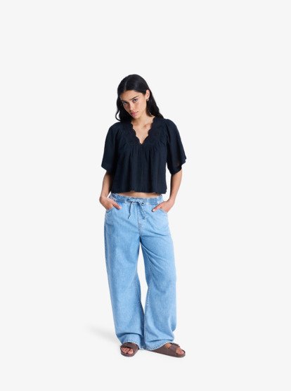 Paradise Lagoon - Short Sleeve Blouse for Women  ERJWT03705