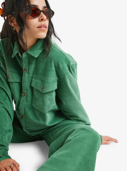 Let It Go Cord - Long Sleeve Corduroy Shirt for Women  ERJWT03722