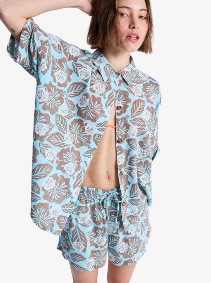 Beachy Nostalgia - Short Sleeve Shirt for Women  ERJWT03746