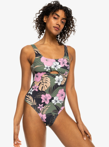 ROXY Pro The Double Line - High Leg One-Piece Swimsuit for Women  ERJX103636