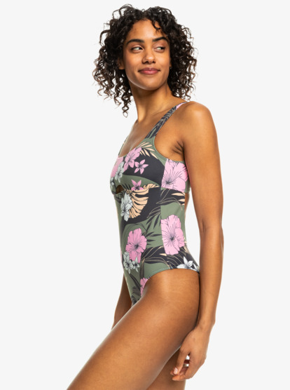 ROXY Pro The Double Line - High Leg One-Piece Swimsuit for Women  ERJX103636