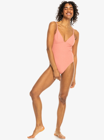 Shiny Wave - High Leg One-Piece Swimsuit for Women  ERJX103638