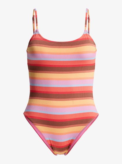 roxy, Sunset Stripe  - One-Piece Swimsuit for Women, PINK COSMOS (mlb0) Sunset Stripe  - One-Piece Swimsuit for Women  ERJX103764