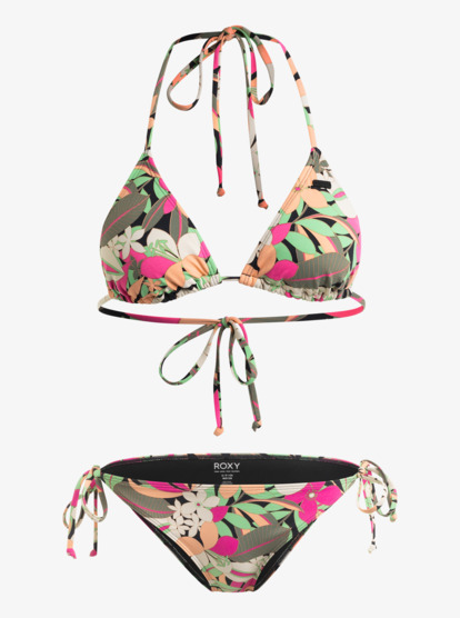 Printed Beach Classics - Triangle Two-Piece Bikini Set for Women  ERJX203537