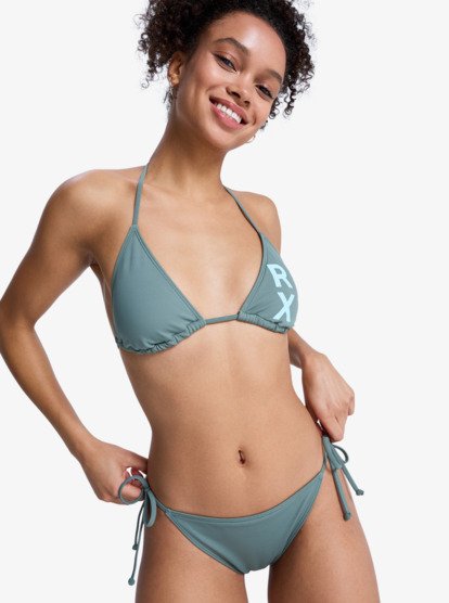 Solid Essentials - Two Piece Tiki Tri Bikini Set for Women  ERJX203595
