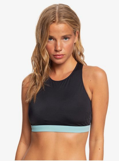 ROXY Fitness Crop Top Bikini Top Roxy