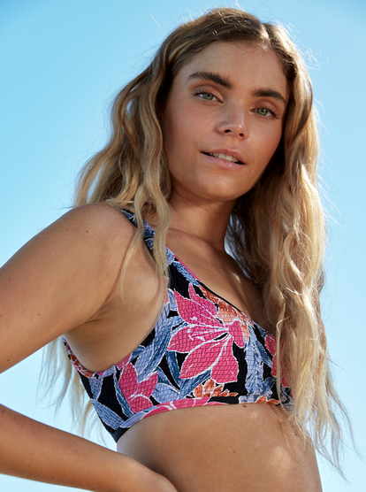 Tropical Oasis - Smocked Bralette Bikini Top for Women  ERJX304581