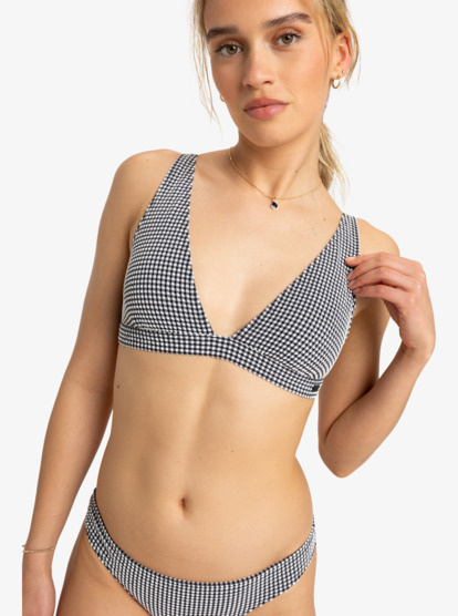 Gingham - Triangle Bikini Top for Women  ERJX305434