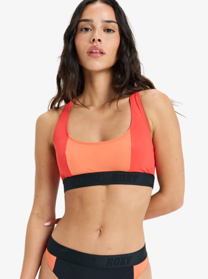 Roxy Active Colorblock - Bikini Top - Crop Top for Women  ERJX305444