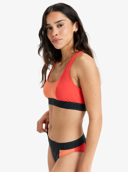 Roxy Active Colorblock - Bikini Top - Crop Top for Women  ERJX305444