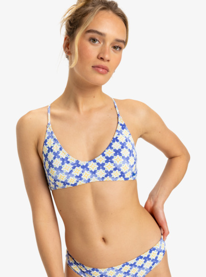 Artsy Tile - Medium Coverage Bikini Top for Women  ERJX305480