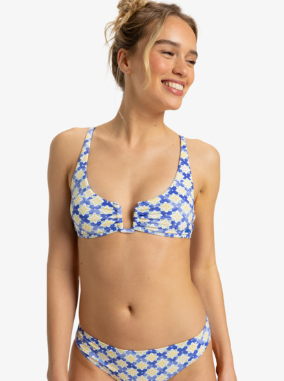 Artsy Tile - Medium Coverage Bikini Top for Women  ERJX305481