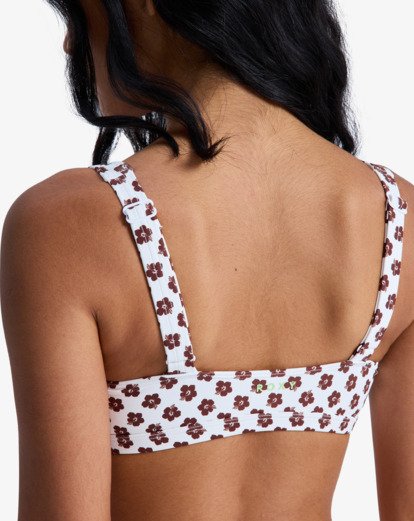 roxy, Roxy Pro  - Haut de maillot de bain Brassière Femme, CLOUD DANCER POLKABISCUS GOOD (wbp1) Roxy Pro - Bralette Bikini Top for Women  ERJX305482